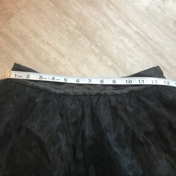 NWOT black polka dot tulle skirt - Picture 3 of 5